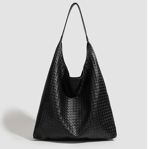 Women's Capacity Mother Fashion Woven Simple Design Tote Bags