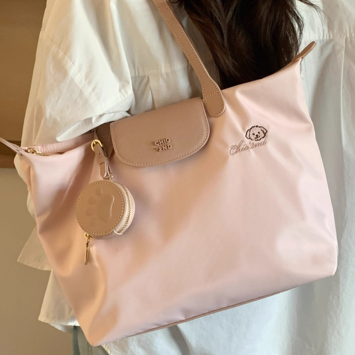 Women's Puppy Unheard Flower Language Large Capacity Women's Shoulder Bag