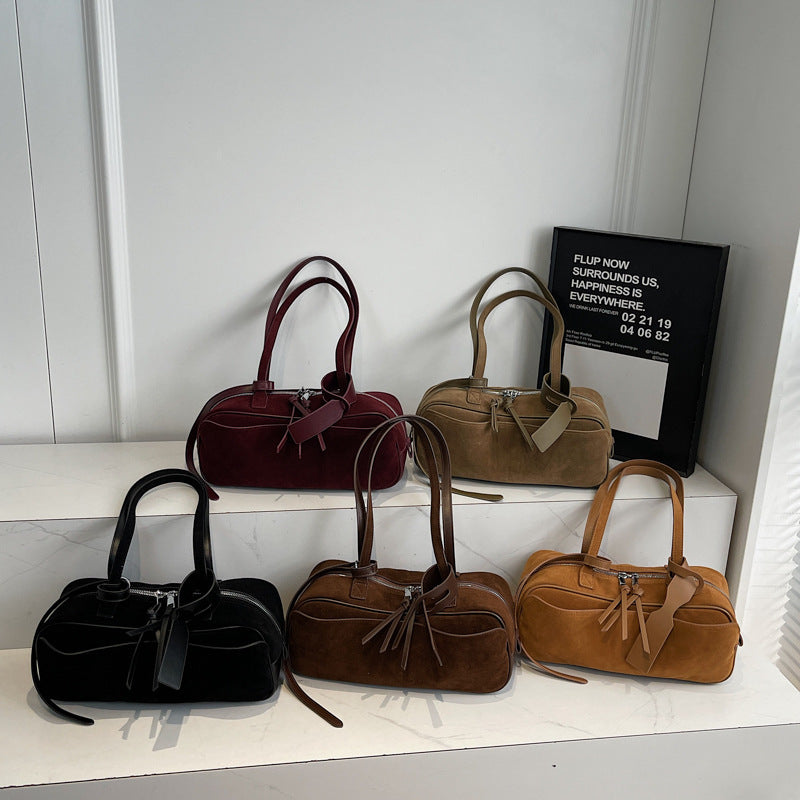 Women's Bowling Simple Light Luxury Boston Commuter Bags