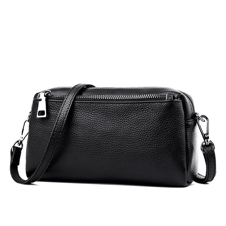Women's First Layer Cowhide Niche Commute Minimalist Women's Messenger Bag