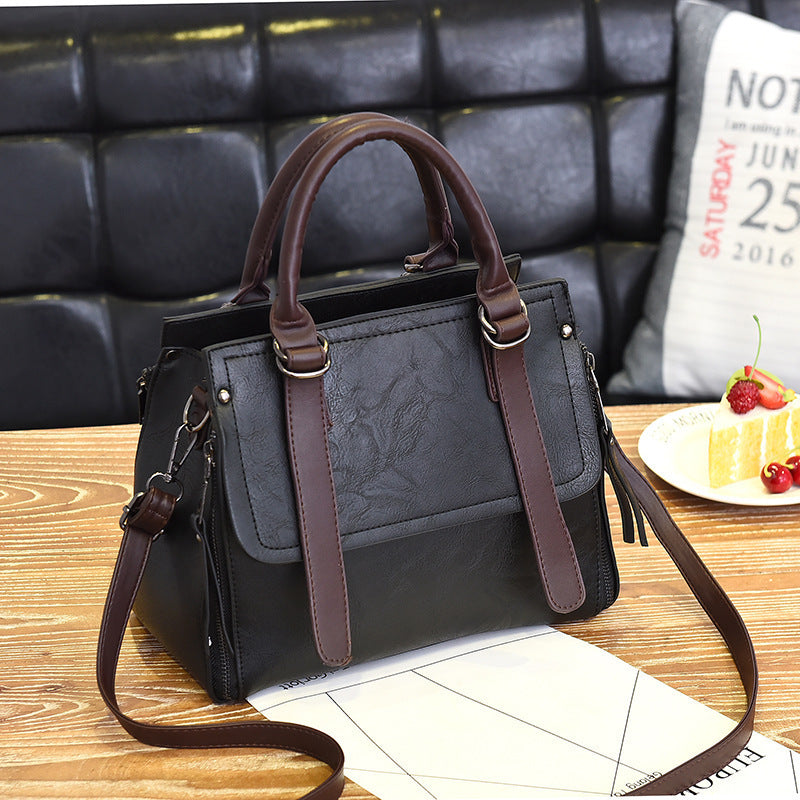 Korean Style Retro Large Capacity Fashionable Women's Shoulder Bag