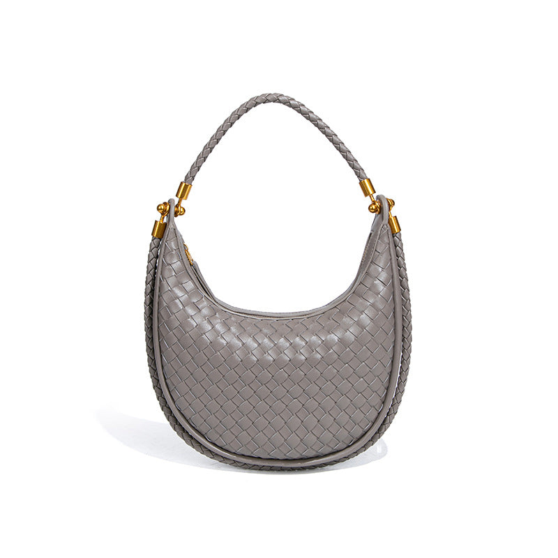 Women's Woven High Sense Selenodont One Retro Fashion Underarm Bag