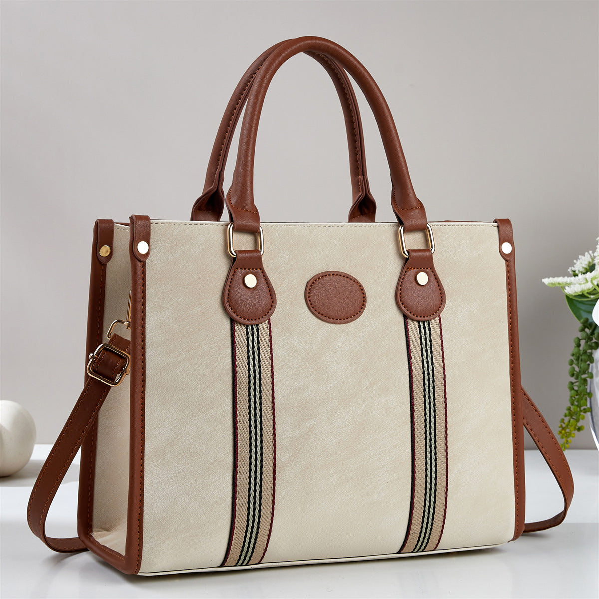 Women's Large Capacity Totes Simple Commute Portable Shoulder Bags