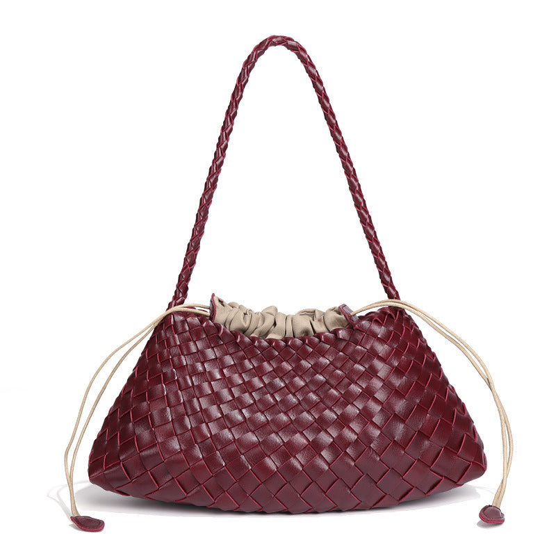 Women's Design Light Luxury Woven Portable Vegetable Bags