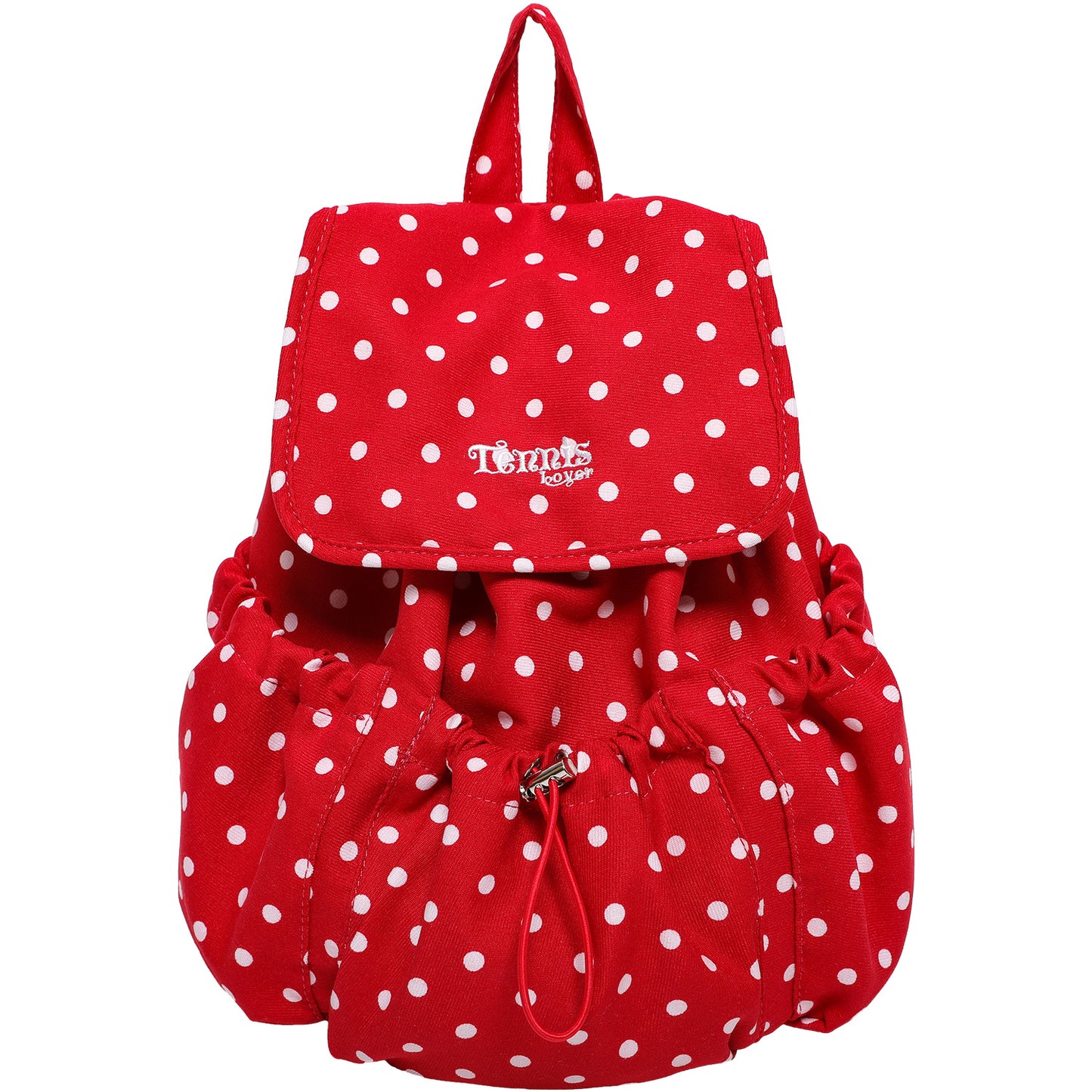 Korean Style Polka Dot Female Design Drawstring Backpacks