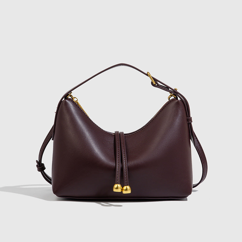 Women's Style High Sense Moon Soft Leather Bags