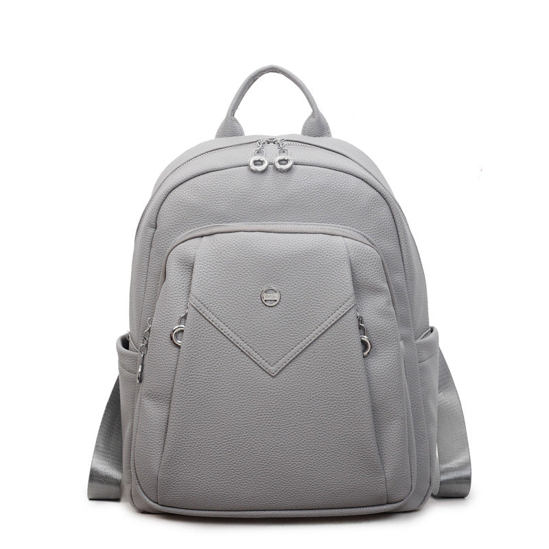 Women's Fashion Korean Soft Leather Textured Women's Backpack