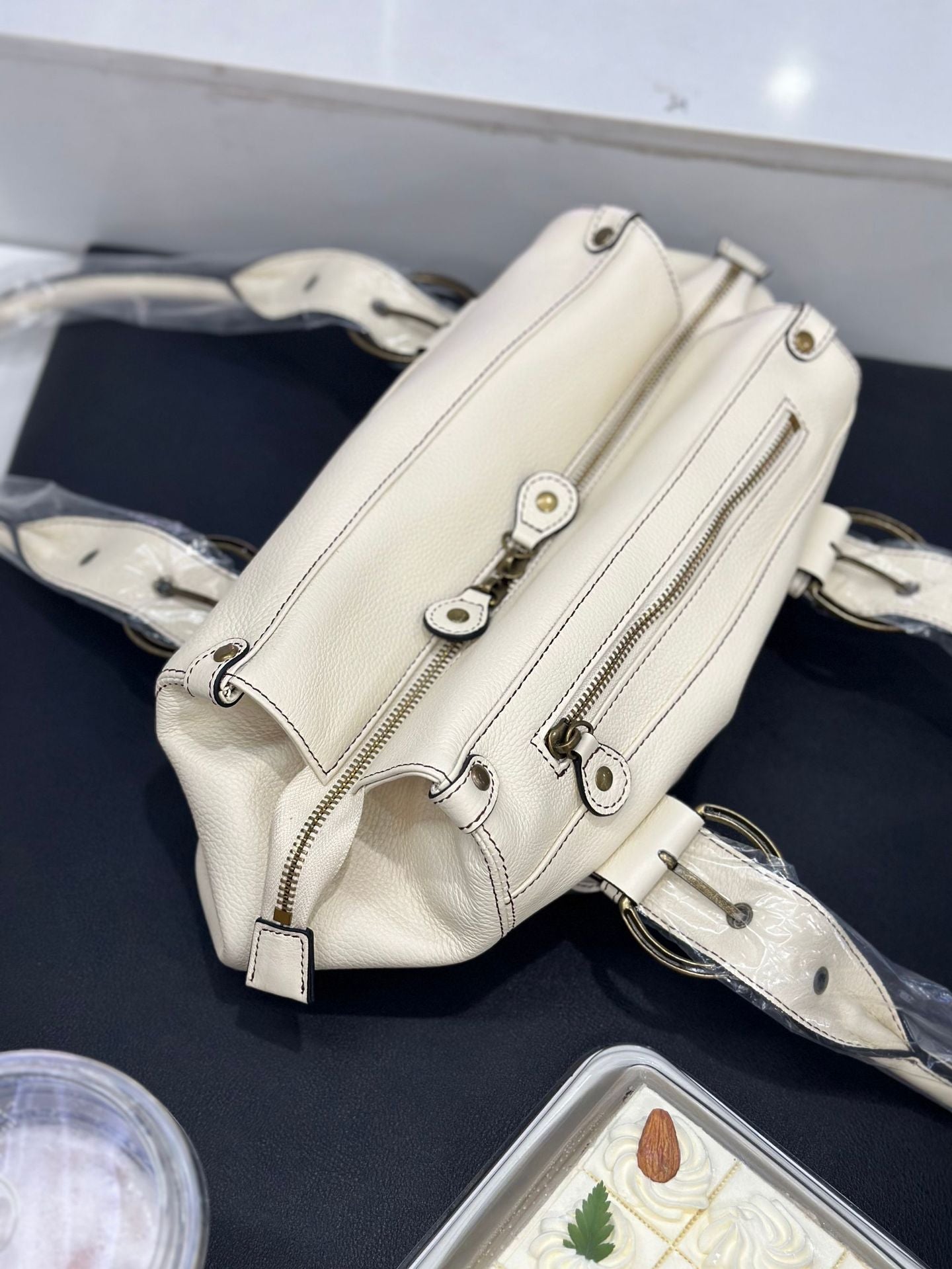 Women's Retro Antique Metal Vintage American Boston Portable First Layer Underarm Bag