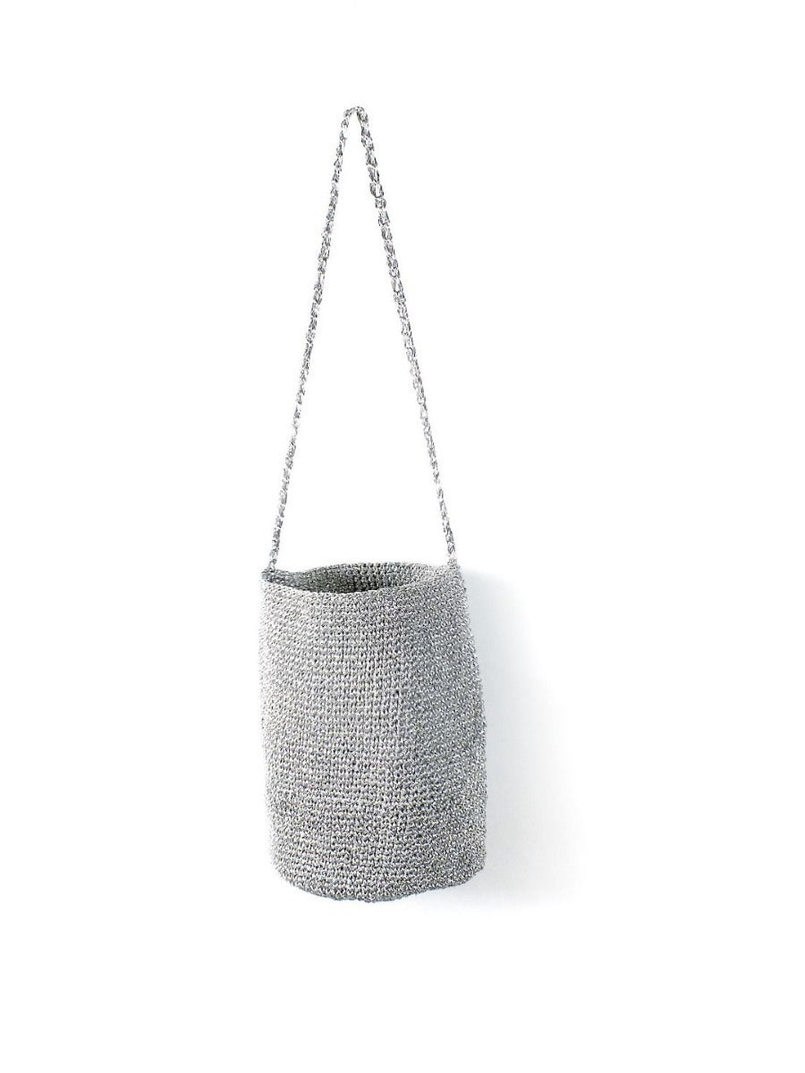 Women's Flash Sier Fresh Handmade Woven Mother Portable Bucket Bag