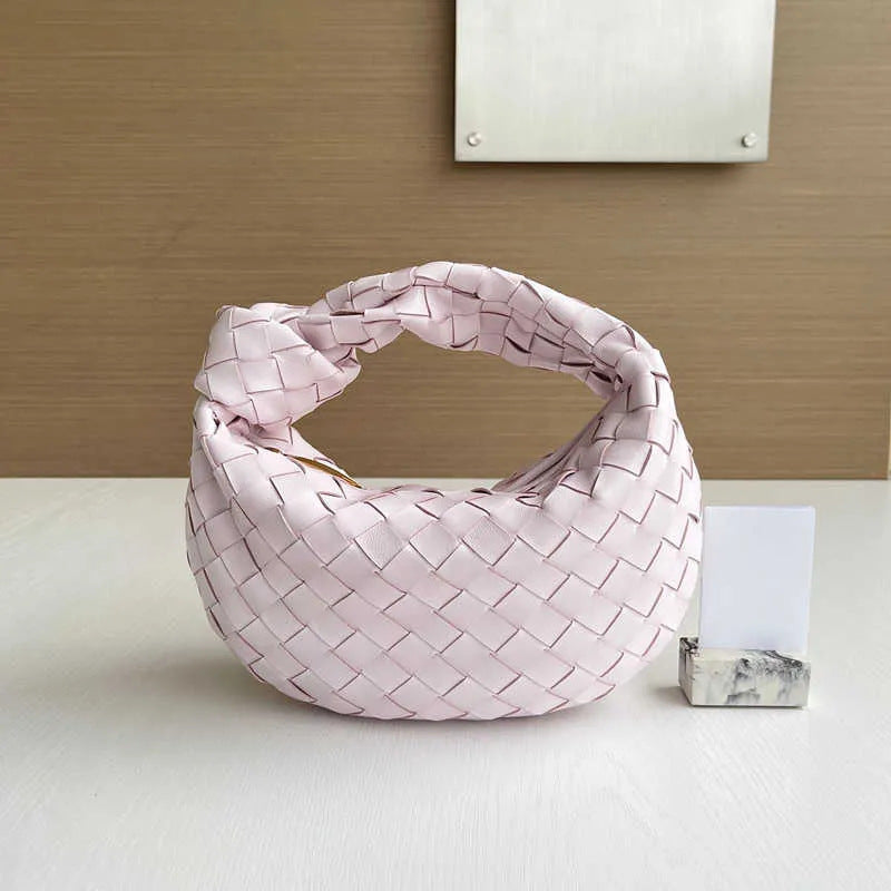 Women's Woven Fashionable Portable Dumpling Design Knotted Bags