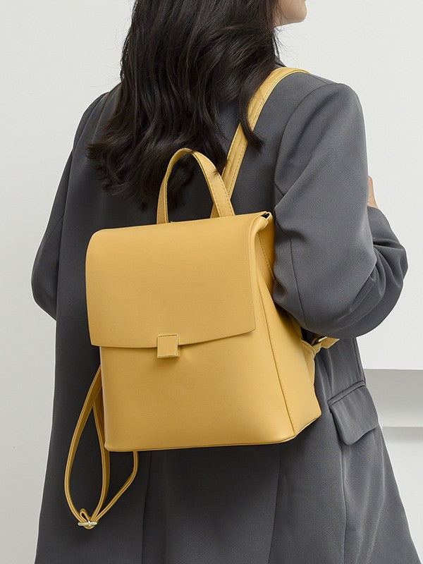 Women's Commuter Solid Color High-grade Shaped Shopping Women's Backpack