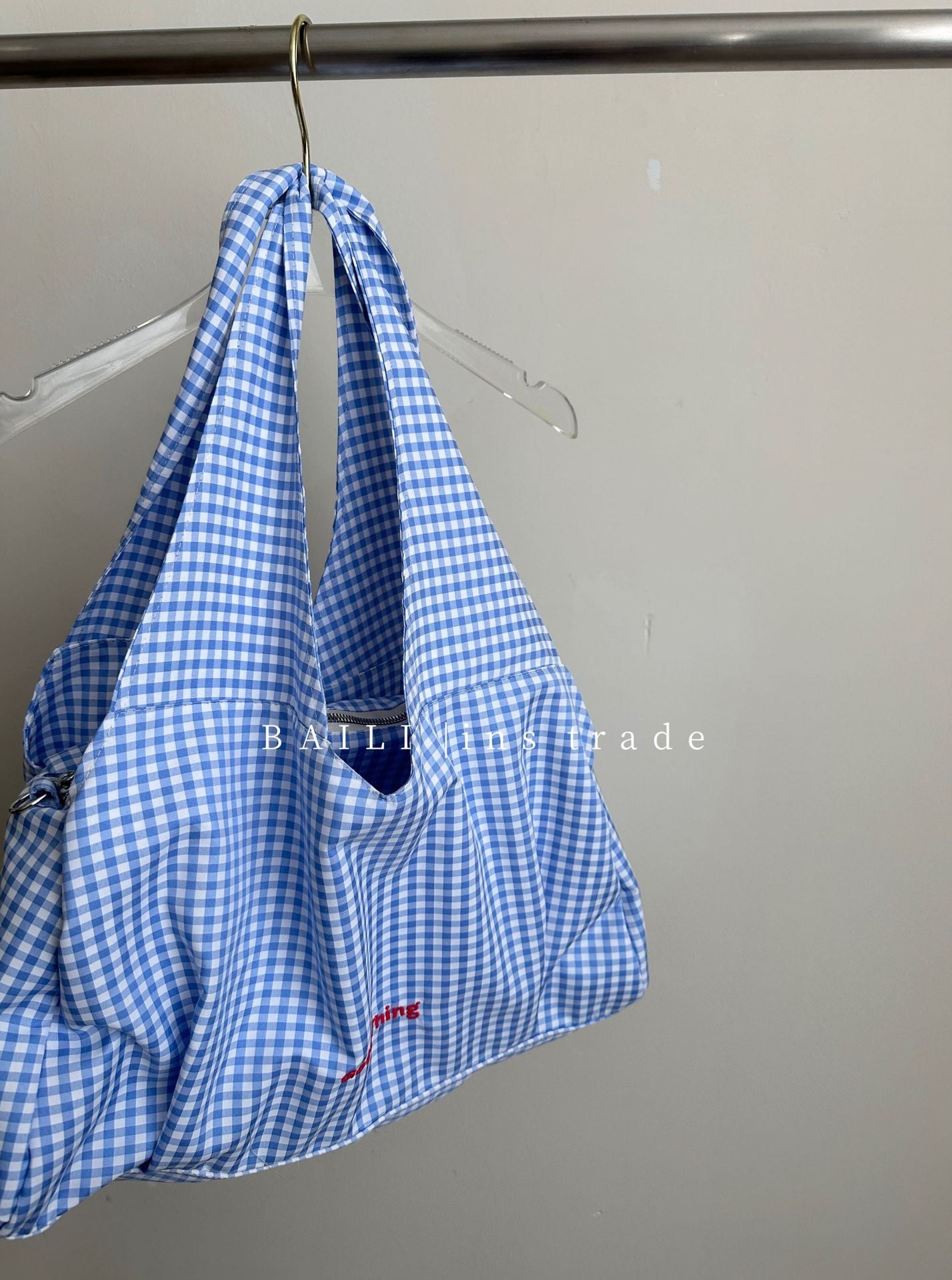Niche Fresh Plaid Leisure Commute Versatile Large Capacity College Bags