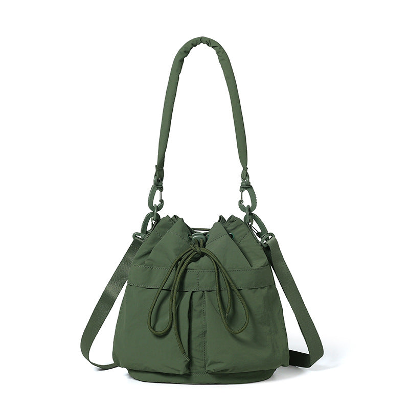 Women's Drawstring Portable Simple Large Capacity Women's Messenger Bag