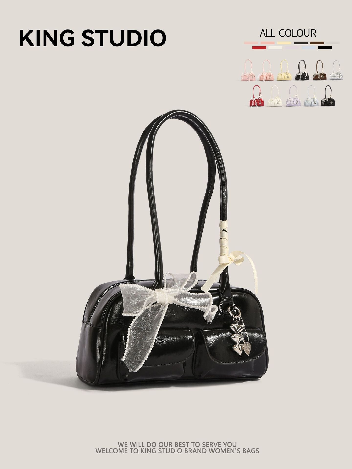 Women's Needle Xu Bowling Large Capacity Underarm Women's Shoulder Bag