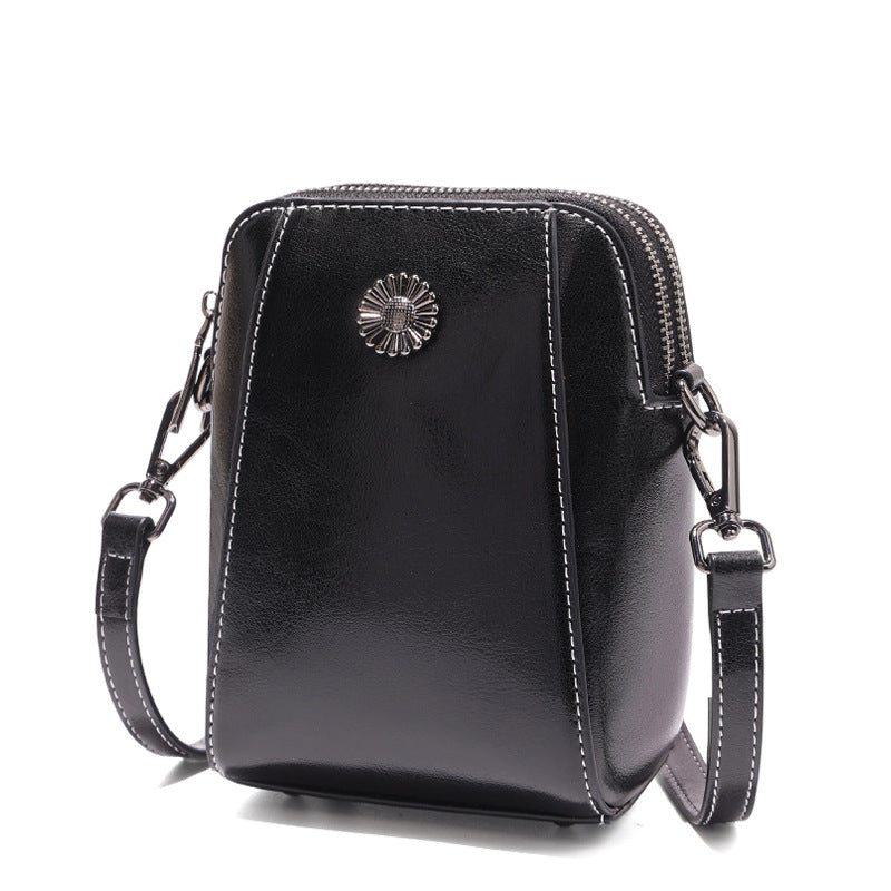 Trendy Women's Cowhide Mini Niche High-grade Women's Shoulder Bag