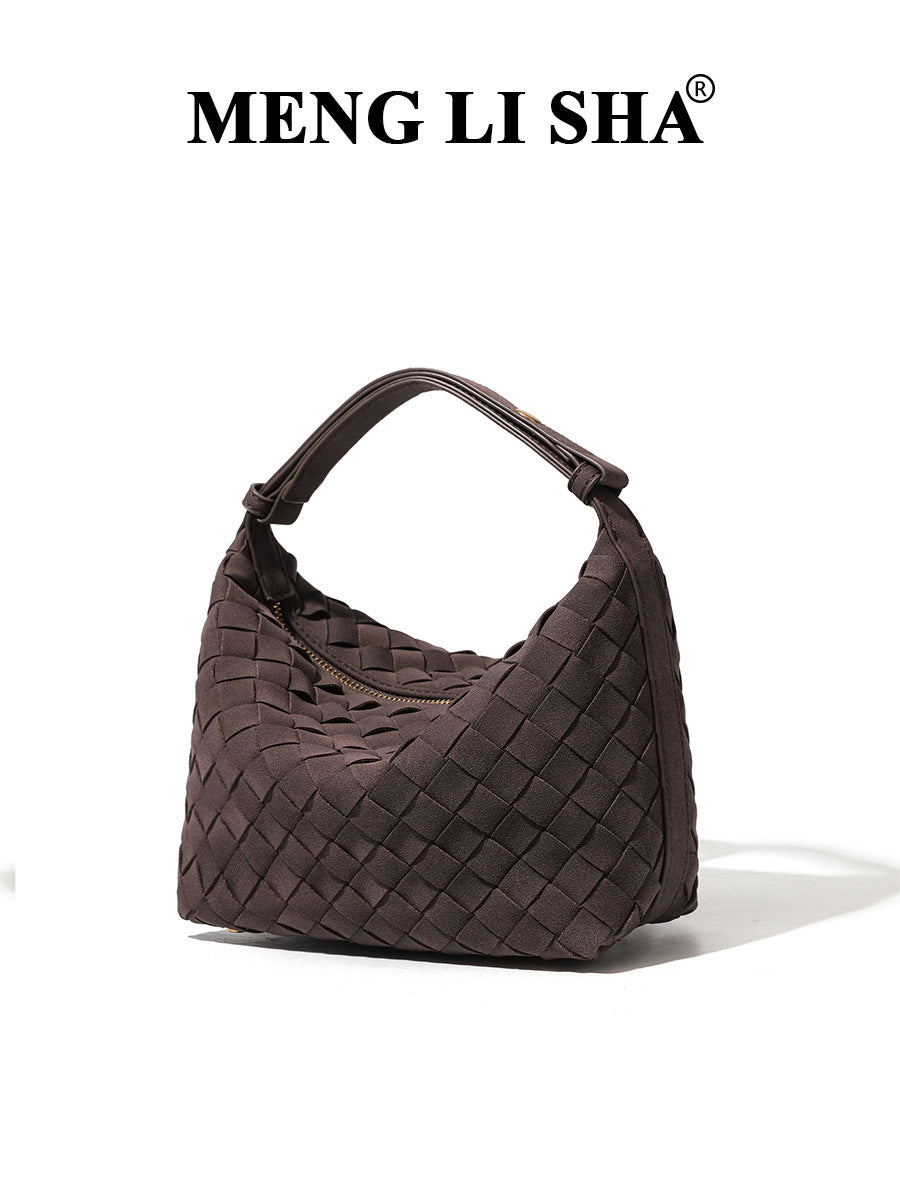 Women's Advanced Texture Woven Portable Lunch Fashion Simple Bags