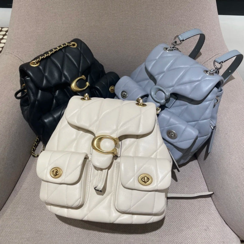 Quilted Classic Style Sheepskin Vintage Rhombus Travel Bags