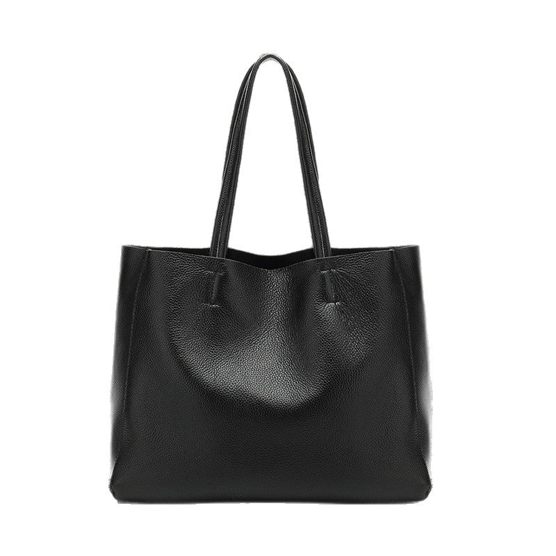 Women's Leather First Layer Cowhide Big Large Capacity Shoulder Bags
