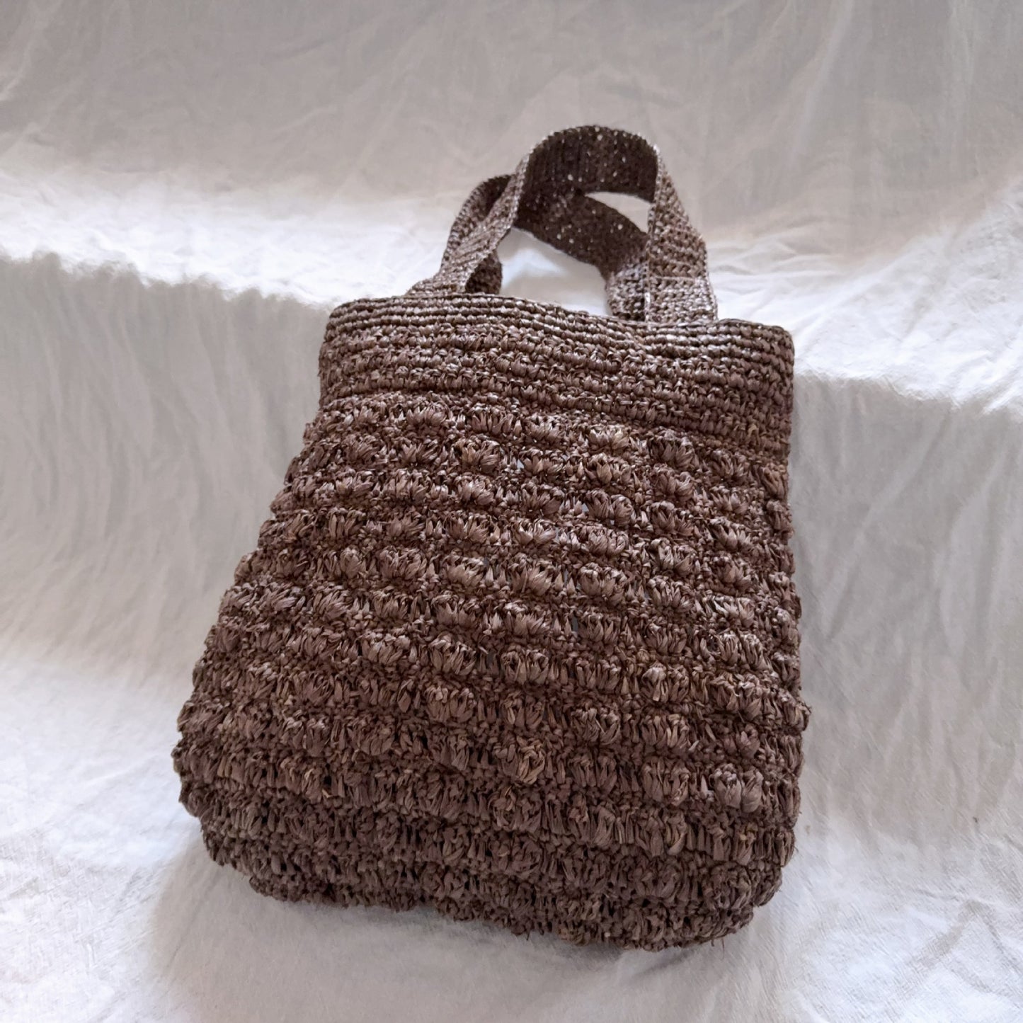 Solid Color Hollow Straw Design Hand-woven Handbags