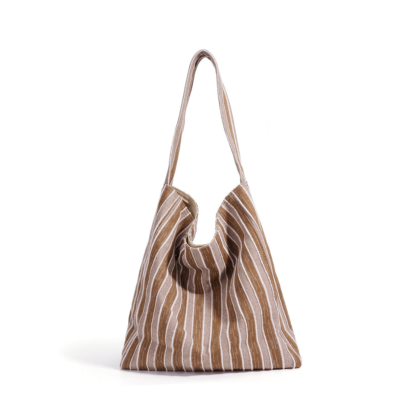Korean Style Blue Striped Canvas Minority Women's Shoulder Bag