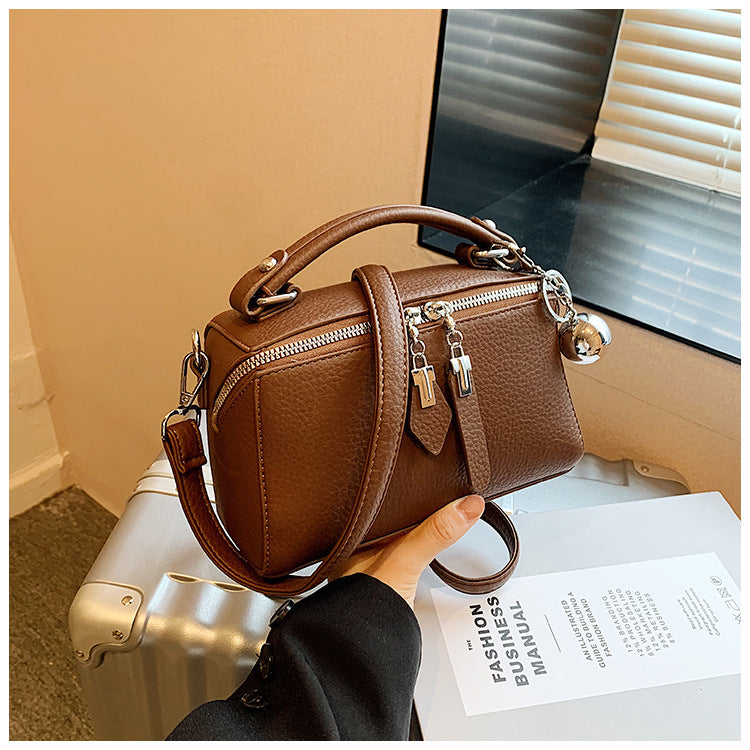 Women's Stylish Good Texture Retro Simple Boston Underarm Bag