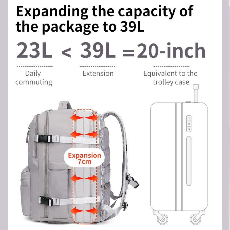 Women's & Men's Expansion Simple Large Capacity Bags