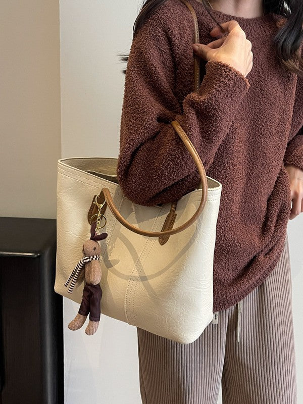 Women's Korean Stitching Portable Commuter Easy Matching Women's Messenger Bag