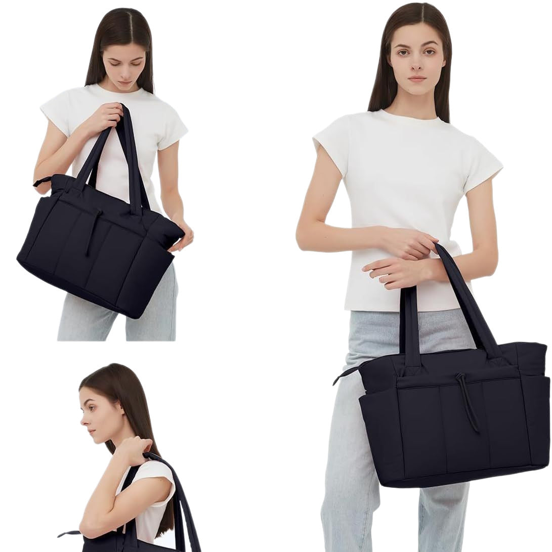 Classy Women's Quilted Large Capacity Computer Tote Bag