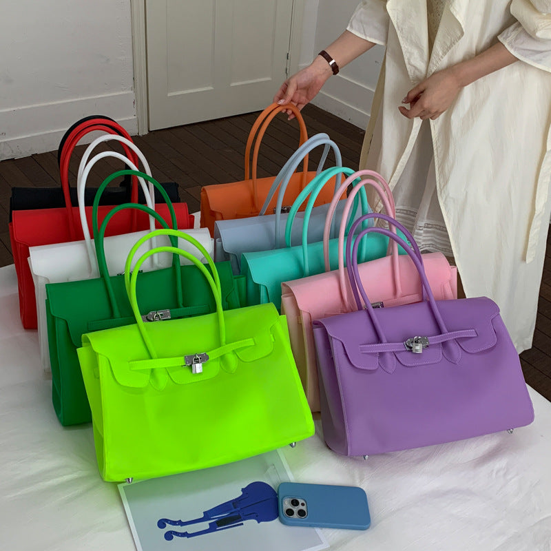 Summer Commuter Fashion Transparent Large Capacity Women's Handbag