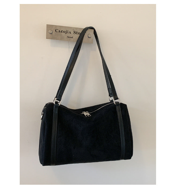 Women's Advanced Texture Wild Suede Large Capacity Retro Women's Messenger Bag