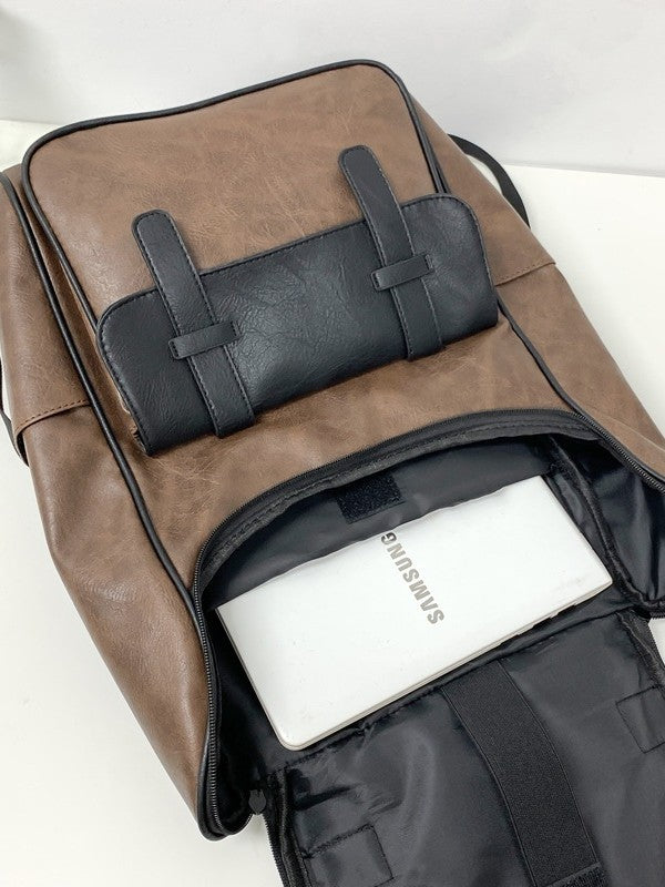 Men's Trendy Large Capacity Simplicity College Style Leisure Backpack
