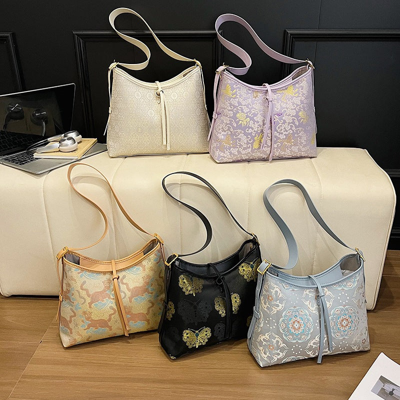 Handmade Material Dragon's Beard Chinese Style Hand Sewing Homemade Gift Handbags