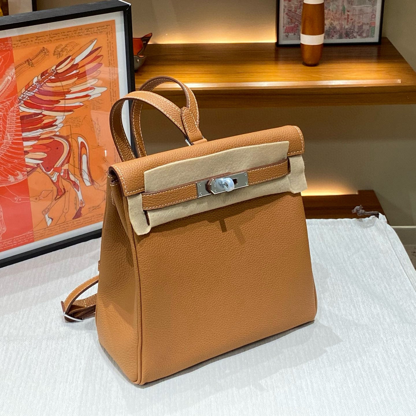 Layer Cowhide Leather Kelly High-grade Versatile Leisure Commute Women's Backpack