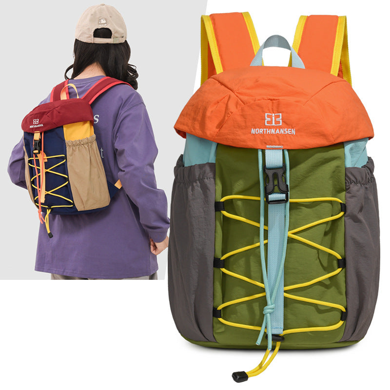 Street College Large Capacity Contrast Color Backpacks