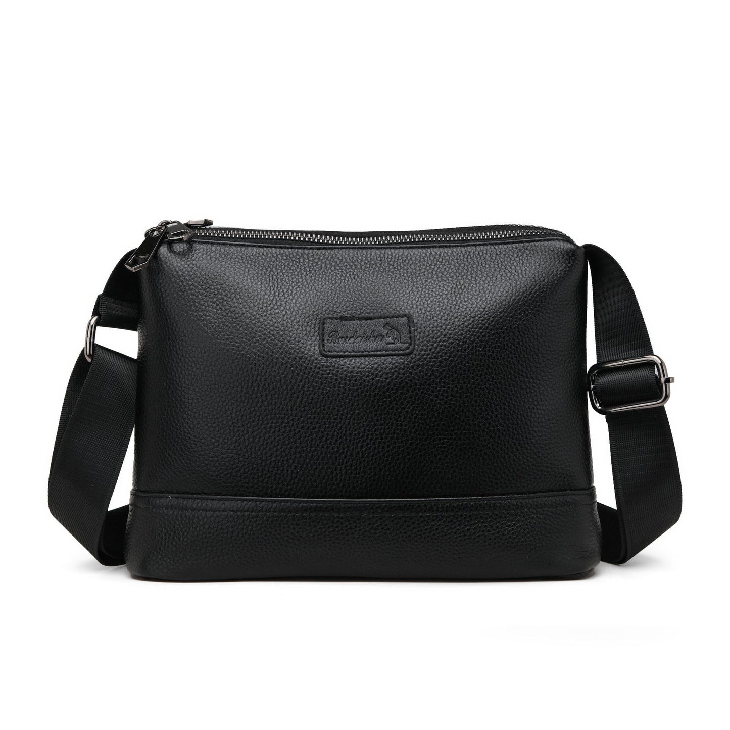 Men's Layer Cowhide Business Large Capacity Waterproof Men's Shoulder Bags