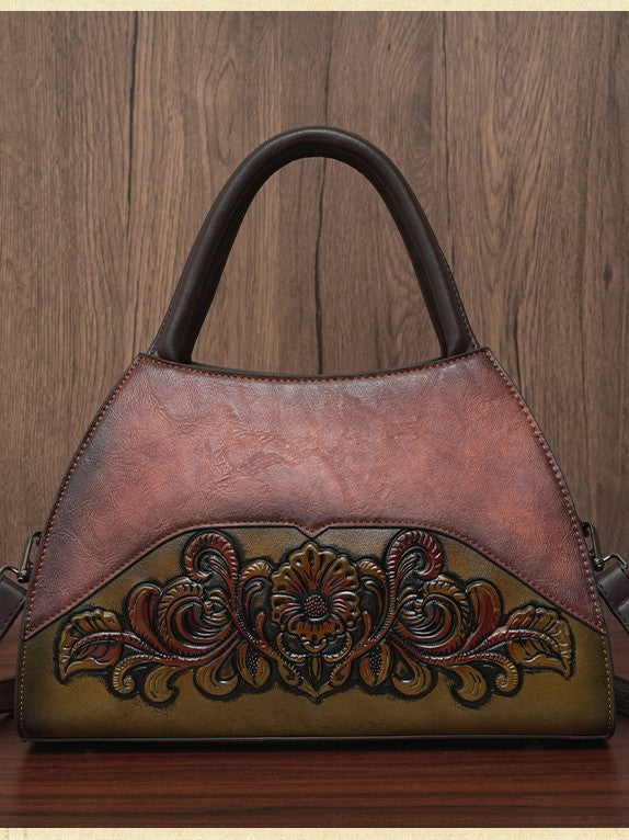 Women's Fashion Portable Trendy Mom Retro Easy Matching Large Women's Shoulder Bag