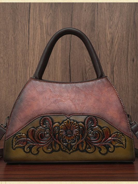 Women's Fashion Portable Trendy Mom Retro Easy Matching Large Women's Shoulder Bag