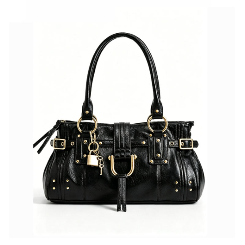 Women's Large Capacity Totes Design Vintage Rivet Tote Bag