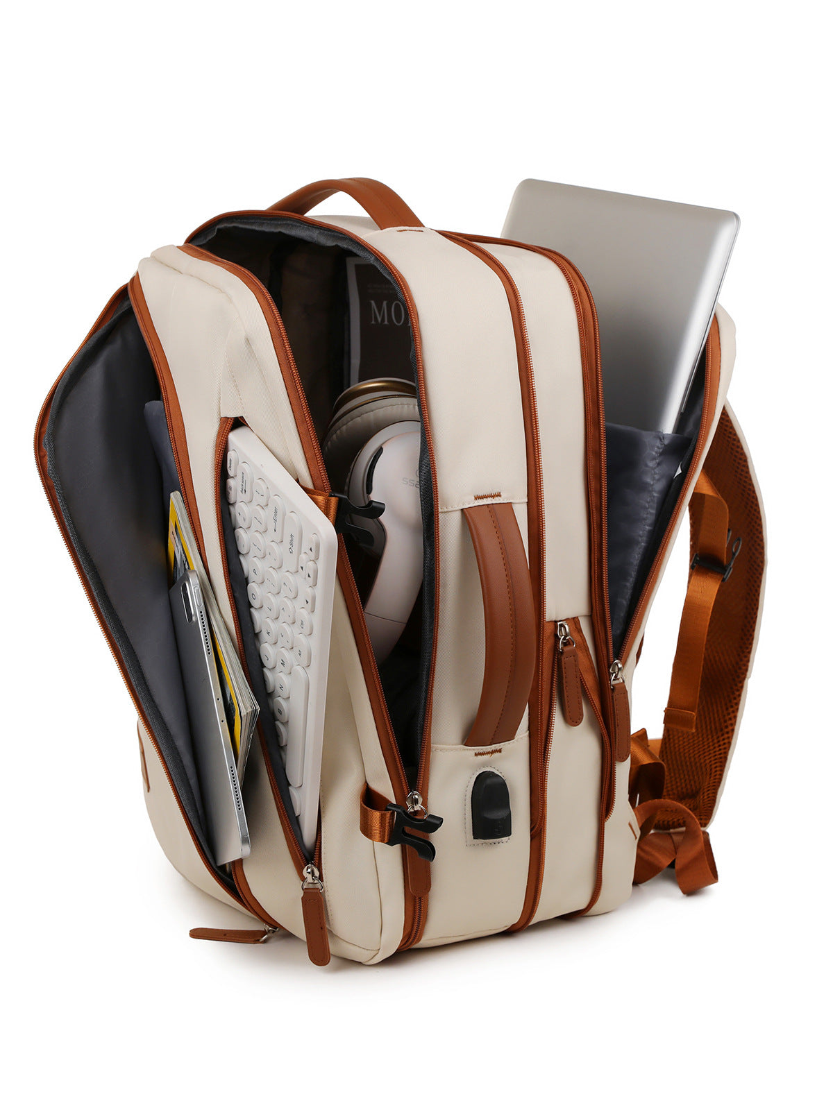 Durable Large Capacity Scalable Computer Fashion Business Backpack