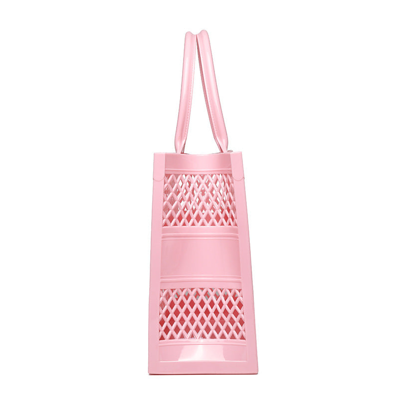 Gel Fashion Wild Large Capacity Candy Color Hollow Basket Vegetable Bags
