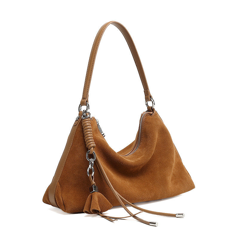 Retro Matte Cowhide Large Temperament Capacity Bags