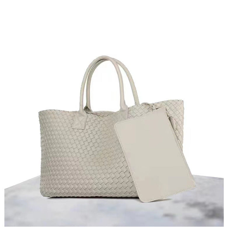 Women's Faye Wong Woven Large Capacity Totes Handmade Beach Women's Handbag