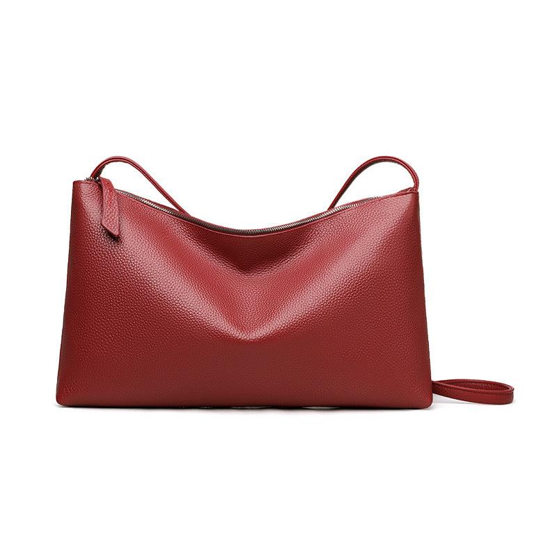 Women's Genuine Leather Fashionable Large Capacity Top Layer Cowhide Bags