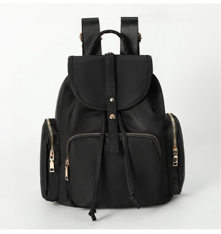 Women's Nylon Waterproof Flip Versatile Large Capacity Backpacks