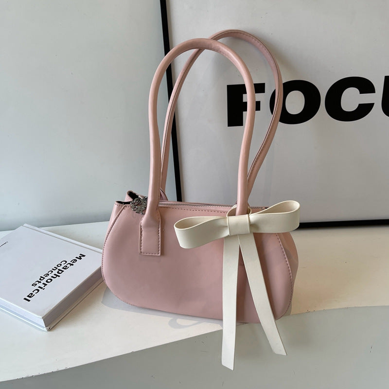 Women's Korean Style Popular Design Bow Underarm Bags