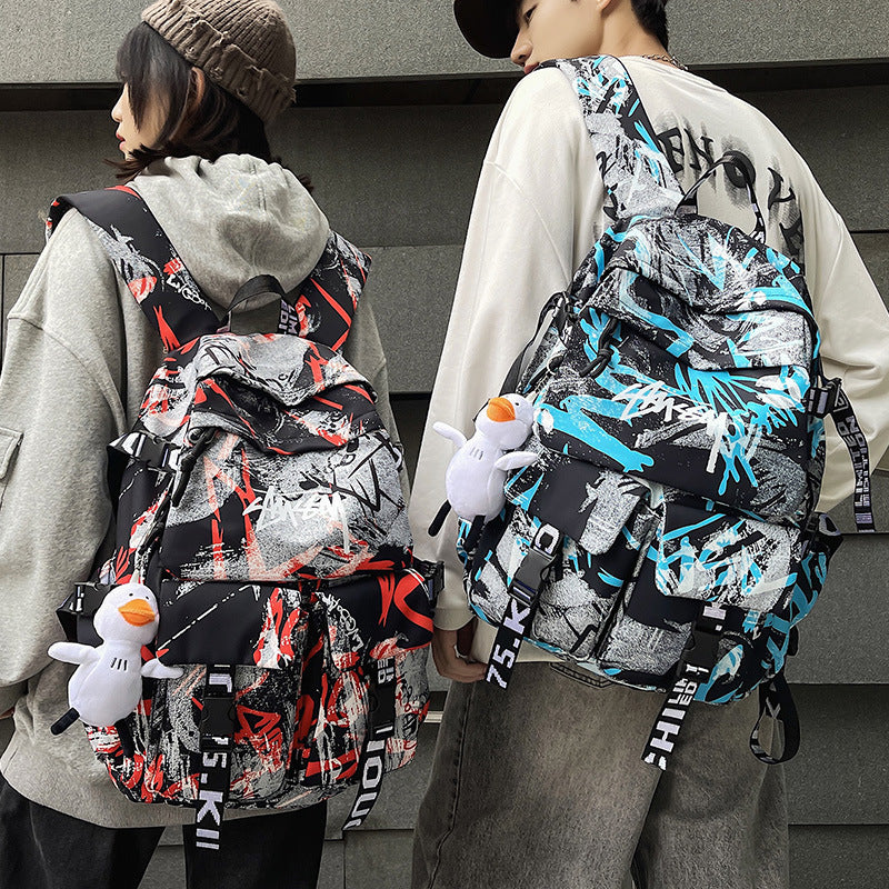 Women's & Men's Large Capacity Iti Trendy Computer Leisure Backpack