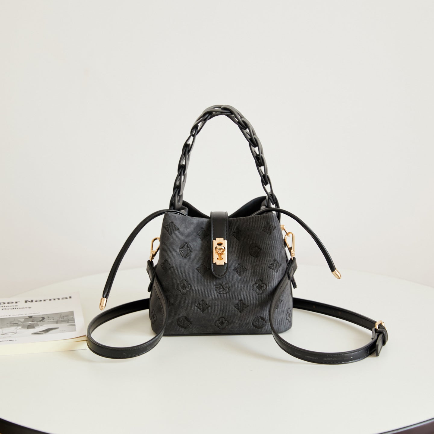 Classic New Presbyopic Vegetable Basket Fashionable Bucket Bag