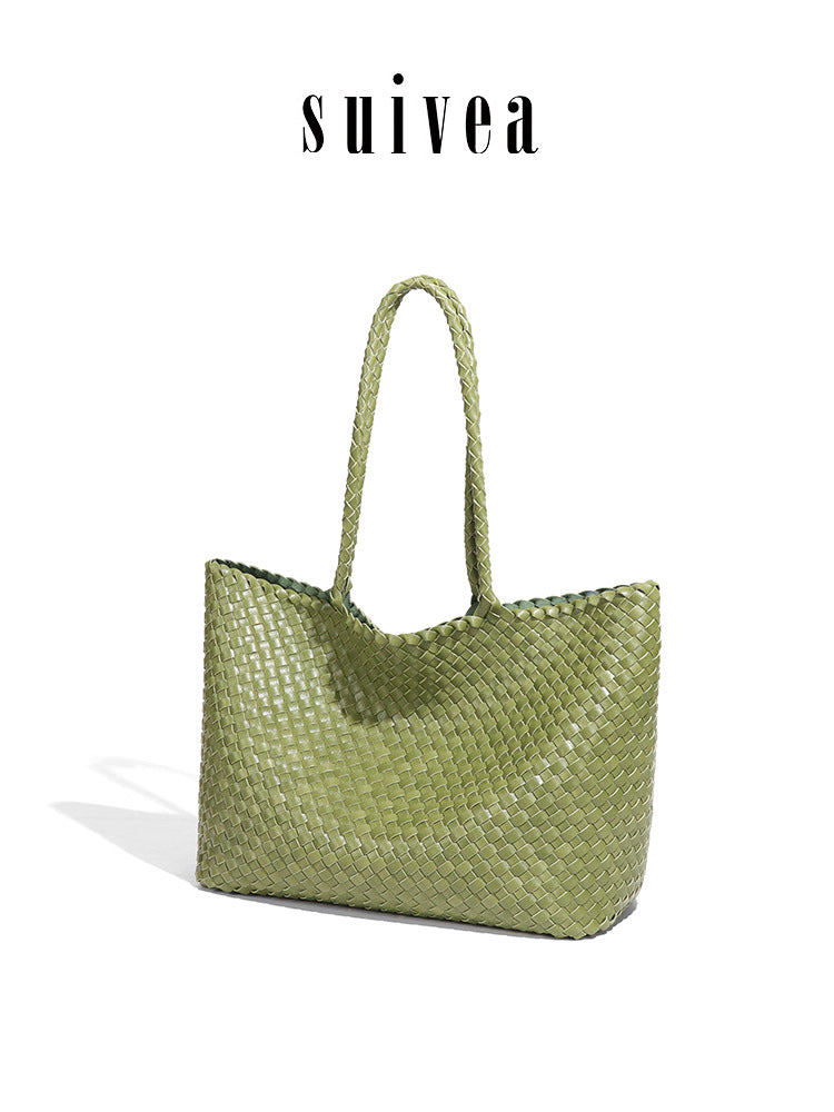 Fresh Woven Artistic Large Capacity Shopping Bags