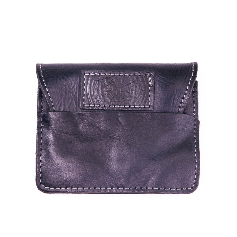 Distressed Style Washed First Layer Vegetable Tanning Card Holder