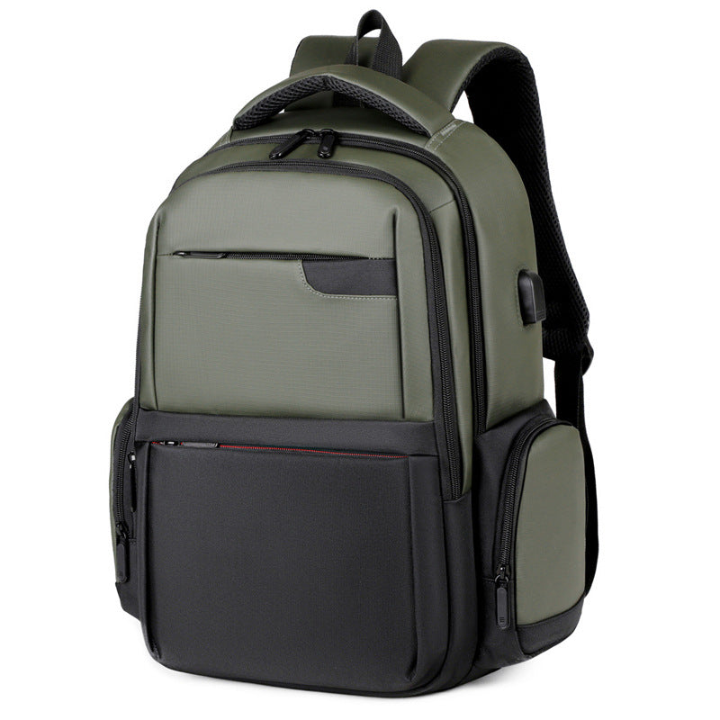 Men's Large Capacity Business Simple Western Style Multifunctional Backpacks